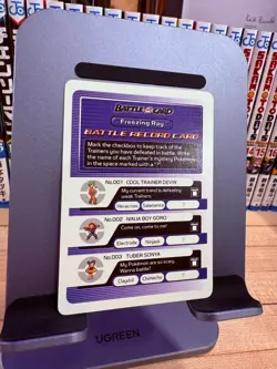 Pokemon E Reader Ruby 2003 Battle Record Card - Freezing Ray NM - Image 1