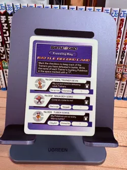 Pokemon E Reader Ruby 2003 Battle Record Card - Freezing Ray NM - Image 2