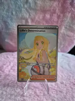 Lillie's Determination SIR 184/132 Mega Evolution Pokemon TCG Card NM - Image 1