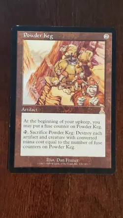 Powder Keg Urza's Destiny EX/LP #136 MTG Magic the Gathering Rare Artifact - Image 1