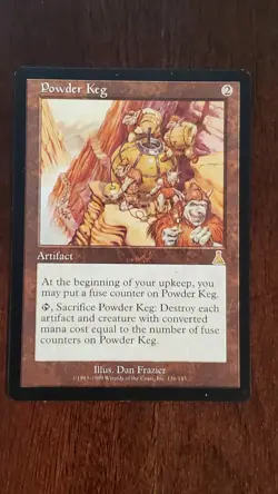 Powder Keg Urza's Destiny EX/LP #136 MTG Magic the Gathering Rare Artifact - Image 3