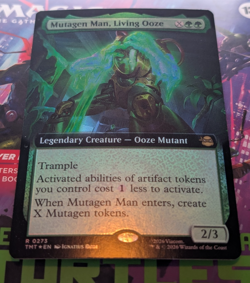 Mutagen Man, Living Ooze (Extended Art) - FOIL - 0273 - MTG TMT NM - Image 1