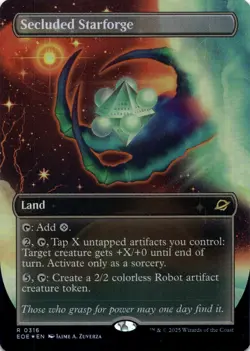 Secluded Starforge FOIL BORDERLESS Edge of Eternities Magic MTG NM - Image 1