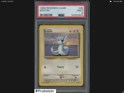 1999 Pokemon Game #26 Dratini PSA 9 MINT - Image 1