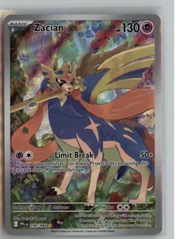ZACIAN 100/094 ILLUSTRATION RARE PHANTASMAL FLAMES POKEMON NM - Image 1