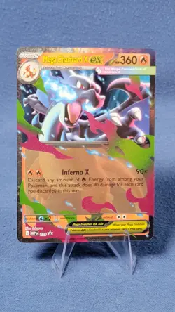 Mega Charizard x ex 029 Black Star Promo NM Pokemon ME: Mega Evolution - Image 1