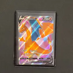 2020 Pokemon TCG Sword and Shield Black Star Promo SWSH050 Charizard V HP - Image 1