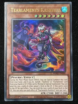 YUGIOH TEARLAMENTS KASHTIRA ULTRA RARE 1ST EDITION NEAR MINT PHHY-EN008 - Image 1