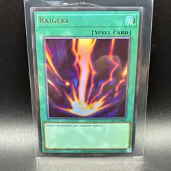 Yu-Gi-Oh! Raigeki LCKC-EN088 Kaiba Spell-Normal Ultra Rare Unlimited - Image 1