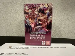 One Piece Card Game A Fist of Divine Speed Double Pack Set 7 DP-07, New, Sealed - Image 1