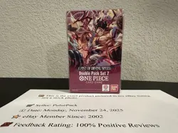 One Piece Card Game A Fist of Divine Speed Double Pack Set 7 DP-07, New, Sealed - Image 2