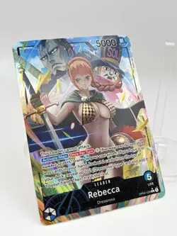 One Piece TCG Rebecca OP04-039 Alt Art Kingdoms of Intrigue Leader English NM - Image 2