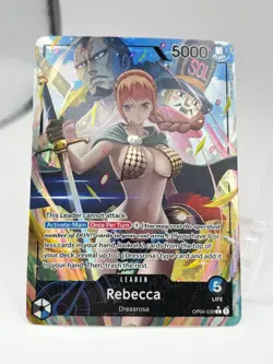 One Piece TCG Rebecca OP04-039 Alt Art Kingdoms of Intrigue Leader English NM - Image 3