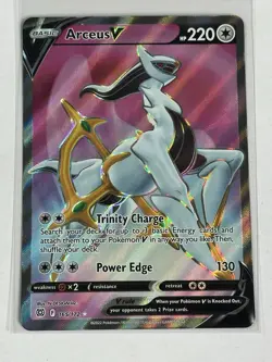 Arceus V 165/172 Ultra Rare Brilliant Stars Pokemon Card - Image 1