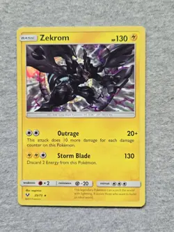 Zekrom 35/73 Holo Rare Shining Legends 2017 Pokemon Card - Image 1