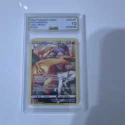 Pokemon Charizard Lost Origin Full Art TG03 AGS 10 Graded Card 2022 - Image 1