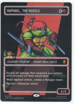 Raphael, the Muscle (0091) 8Bit Showcase Surge Foil Magic The Gathering TMNT - Image 1