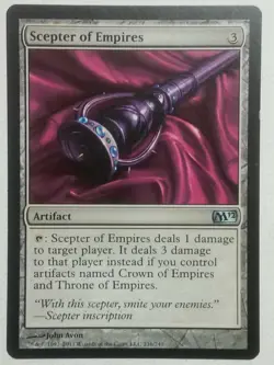 MTG Scepter of Empires - Magic 2012 - 216/249 - Regular Uncommon Artifact Magic - Image 1