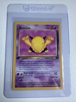 Drowzee 1st Edition 54/82 Team Rocket Pokemon Vintage WOTC - Image 1