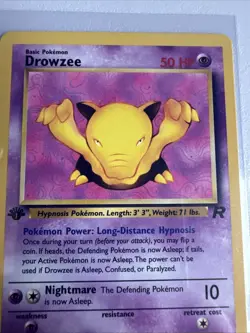 Drowzee 1st Edition 54/82 Team Rocket Pokemon Vintage WOTC - Image 2