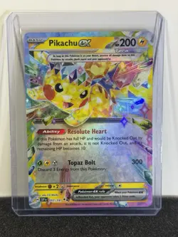 Pokemon Pikachu Ex Pikachu Double Rare Holo 057/191 Surging Sparks - Image 1