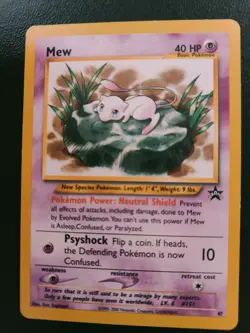 Pokemon TCG, Mew Black Star Promo,# 47, Lilypad WOTC, Near Mint! - Image 4