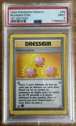Carte Pokemon FR Wizards Set De Base Edition Ed 1 Reanimation 89/102 PSA 9 Pca - Image 1