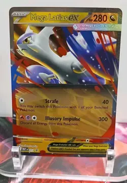 Mega Latias ex 011 Mega Evolution Pokemon Black Star Promo Holo NEAR MINT - Image 1