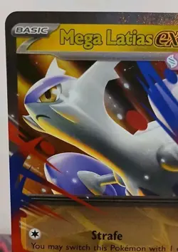 Mega Latias ex 011 Mega Evolution Pokemon Black Star Promo Holo NEAR MINT - Image 2
