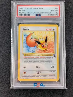 2000 Pokemon Eevee & Mewtwo Black Star Promo Set JR Stamp RallyPSA 10 SEQUENTIAL - Image 2