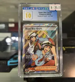 Pokemon -Team Star Grunt -242/198 - Ultra Rare - Full Art-Scarlet&Violet CGC 10 - Image 1