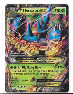 2014 Pokemon M Heracross Ex Holofoil Ultra Rare 5/111 XY - Furious Fists Holo - Image 1