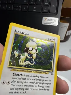 Pokemon Neo Discovery Smeargle Holo Rare - Image 3