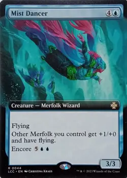 0044 MIST DANCER RARE THE LOST CAVERNS OF IXALAN COMMANDER MTG CARD - Image 1