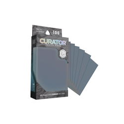 Curator® STD MATTE TCG SLEEVES : Azure BLUE : MTG, Pokemon, One Piece - Image 1