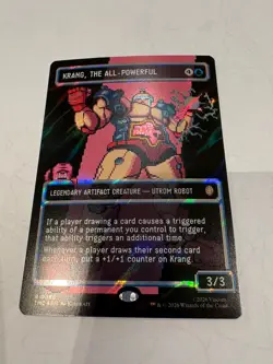 Krang, the All-Powerful (Pixel Surge Foil) MTG TMNT (NM) 086 - Image 1