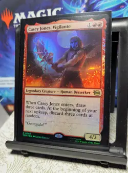 MTG Teenage Mutant Ninja Turtles Casey Jones, Vigilante, NM, Foil, Ships Quickly - Image 2