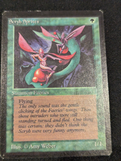 Scryb Sprites - Beta - Common - LP - MTG - Magic the Gathering - Green - Creatur - Image 1