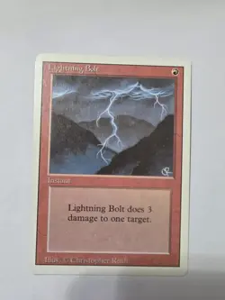 MTG Magic [x1] Lightning Bolt [x1] Revised M/NM - Image 1