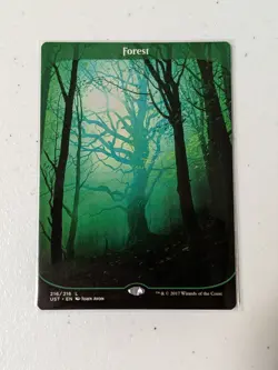 MTG Forest - Full Art - Unstable 216 NM - Image 1
