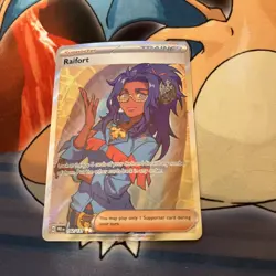 Pokemon TCG Raifort Trainer Prismatic Evolutions 142/131 Double Rare - Image 1