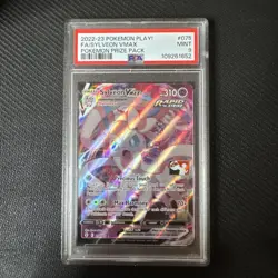 PSA 9 Sylveon VMAX 075/203 Play Prize Pack Series 1 Stamp Pokemon Card MINT - Image 1