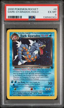 Pokemon TCG Rocket #25 Holo Dark Gyarados PSA 6 EX-MT - Image 1