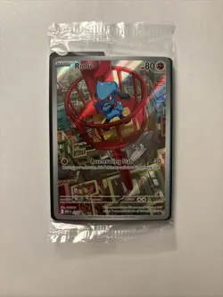 SEALED Pokemon TCG Riolu Black Star Promo #010 Full Art Holo Illustration Card - Image 1