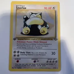 Pokemon TCG Snorlax 1st Edition Jungle non holo Rare 27/64 - Image 1