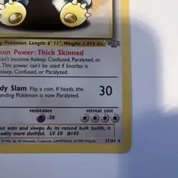 Pokemon TCG Snorlax 1st Edition Jungle non holo Rare 27/64 - Image 4