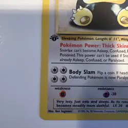 Pokemon TCG Snorlax 1st Edition Jungle non holo Rare 27/64 - Image 5