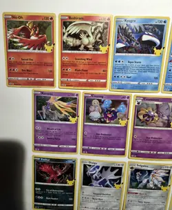 POKEMON CELEBRATIONS 25TH ANNIVERSARY HOLO 16 CARD LOT Ho Oh Lugia Dialga /025 + - Image 2