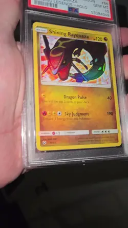 2017 Pokemon Sun & Moon Shining Legends #56 Shining Rayquaza Holo PSA GEM 10 - Image 2