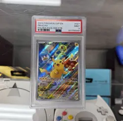 2023 Pokemon PSA 9 MINT Pikachu Black Star Promo SVP EN 027 Paldea Evolved T09 - Image 1